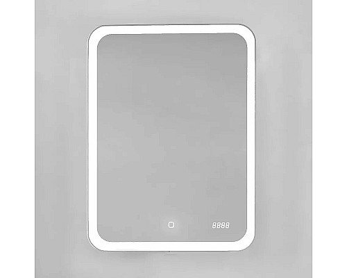 Зеркальный шкаф Jorno Bosko 60 Bos.03.60/W с подсветкой с часами