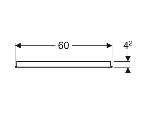 Зеркало с подсветкой 60x65 Geberit Option