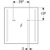 Зеркало с подсветкой 60x65 Geberit Option