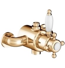 Смеситель для душа Gattoni Termostatici с термостатом Золото