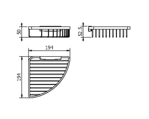 Полка хром LANGBERGER 72560