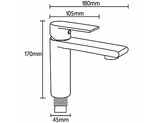 Смеситель для раковины Gappo G99-20 G1099-20 Сатин