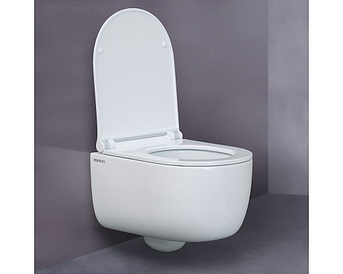 Унитаз подвесной BERGES EGO Rimless 082111 сиденье микролифт