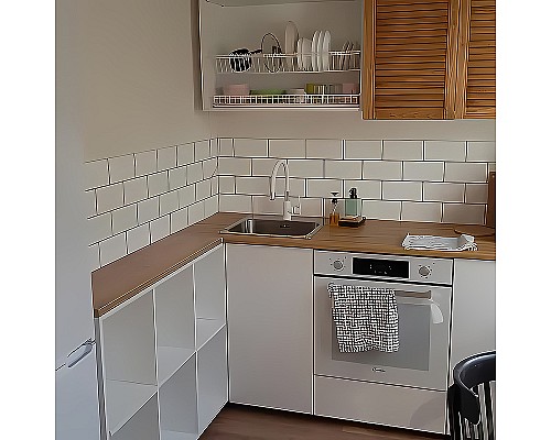 Смеситель для кухни Haiba HB70113-8 Белый Хром