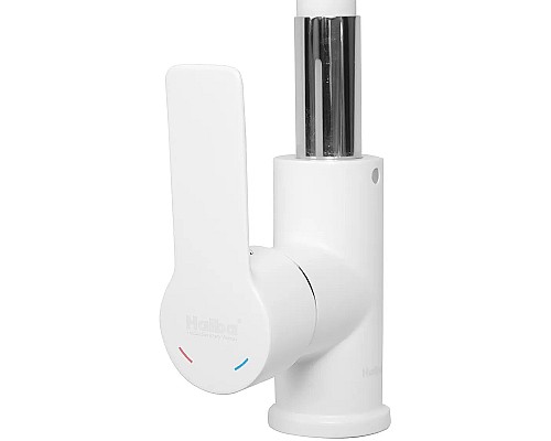 Смеситель для кухни Haiba HB70113-8 Белый Хром