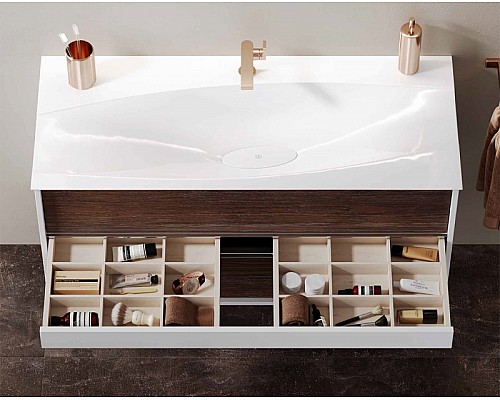 Тумба под раковину Clarberg Evolution 100 EV0110CD подвесная Крафт темный