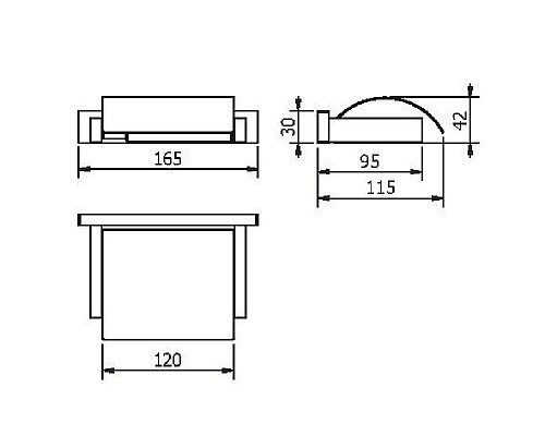 Держатель туалетной бумаги Langberger Alster 11941A с крышкой Хром
