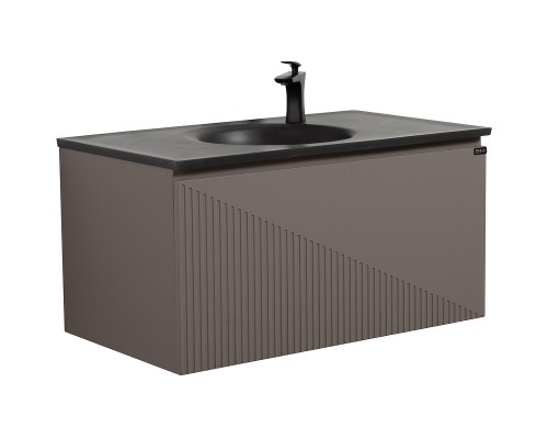 Комплект мебели для ванной Black&White Universe U918.900-3 90 9189003 подвесной Misty Grey