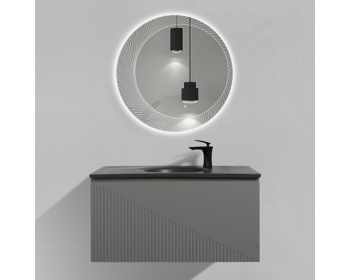 Комплект мебели для ванной Black&White Universe U918.900-3 90 9189003 подвесной Misty Grey