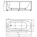 Акриловая ванна Aquatek Оберон 160х70 OBR160-0000039 без панелейсо слив-переливом