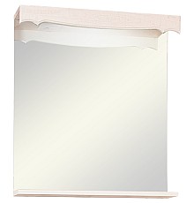 Зеркало Бриклаер Кантри 65 4627125413605 с подсветкой Бежевый дуб прованс