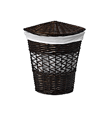 Плетеная корзина для белья WasserKRAFT WB-270-L с крышкой