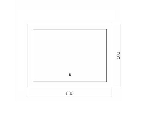 Зеркало Azario Норма 80 ФР-00000844 с подсветкой с сенсорным выключателем