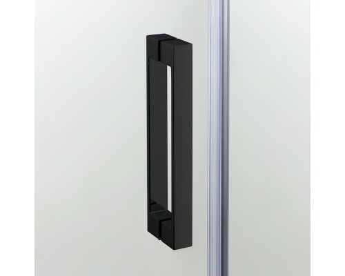 Душевое ограждение NEW TRENDY NEW KOMFORT BLACK 80x80x195 (черный)