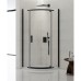 Душевое ограждение NEW TRENDY NEW KOMFORT BLACK 80x80x195 (черный)