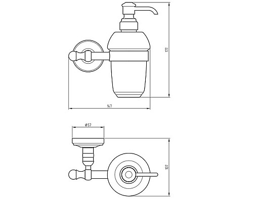 Дозатор для жидкого мыла Migliore Mirella 17234 Хром