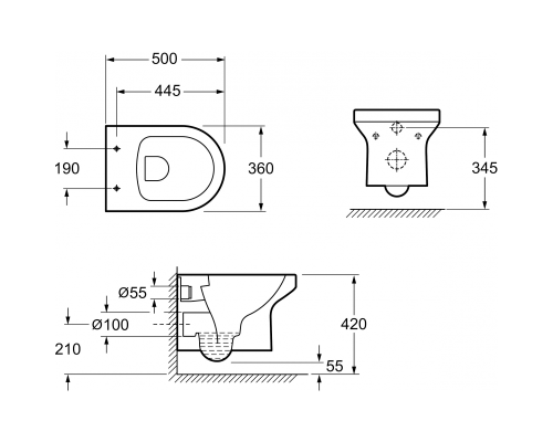 Комплект унитаза с инсталляцией Jacob Delafon Elite E21742RU-00 с сиденьем Микролифт и клавишей смыва