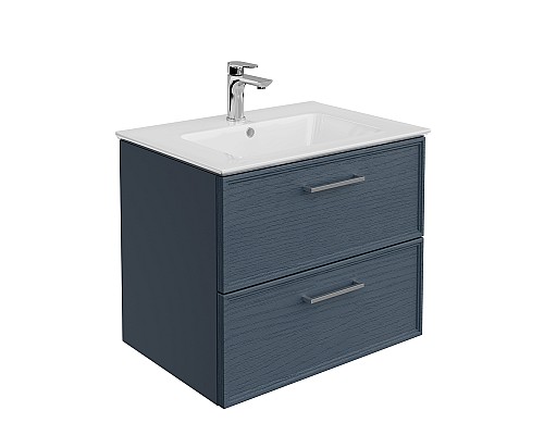 Тумба под раковину Kerama Marazzi PIANO Classic подвесная с ящиками 65, синий матовый