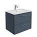 Тумба под раковину Kerama Marazzi PIANO Classic подвесная с ящиками 65, синий матовый