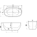 Акриловая ванна Art&Max 150х75 AM-218-1500-750
