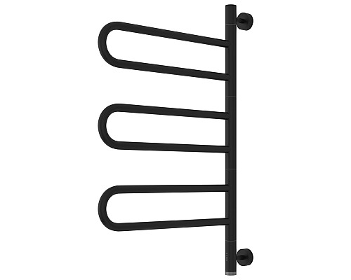 Полотенцесушитель электрический 773x535 черный матовый МЭМ Сунержа Парео 4.0-3С 31-0823-0773