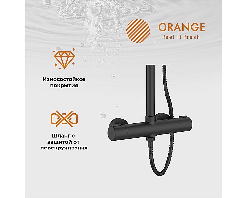Душевая система Orange T02S3-912b Черный