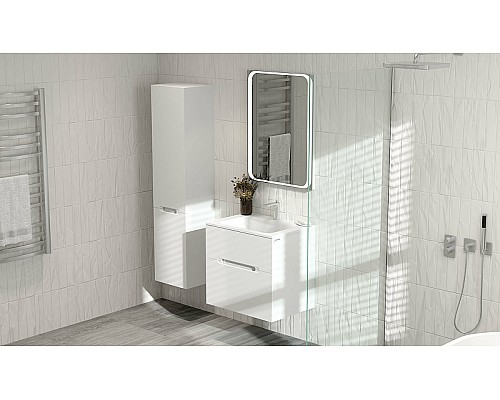 Зеркало Jorno Modul 65 Mоl.02.60/W с подсветкой с сенсорным выключателем Зеркало Jorno Modul 65 Mоl.02.60/W с подсветкой с сенсорным выключателем