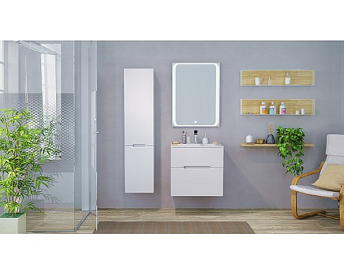Зеркало Jorno Modul 65 Mоl.02.60/W с подсветкой с сенсорным выключателем Зеркало Jorno Modul 65 Mоl.02.60/W с подсветкой с сенсорным выключателем
