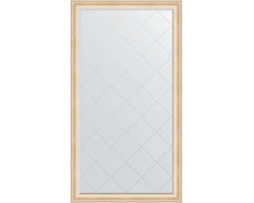 Зеркало Evoform Exclusive-G Floor 200х110 с гравировкой в багетной раме - Старый гипс 82 мм