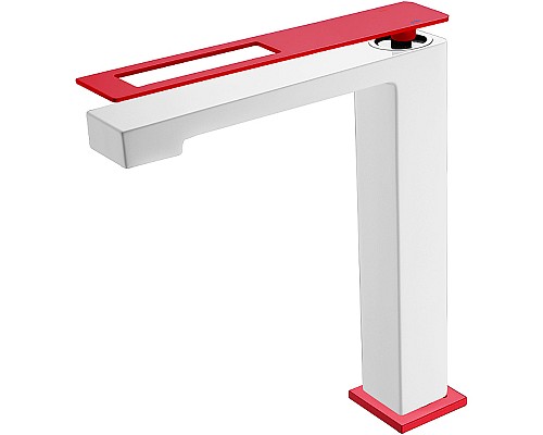 Смеситель для раковины Boheme Q 142-WR Белый Красный