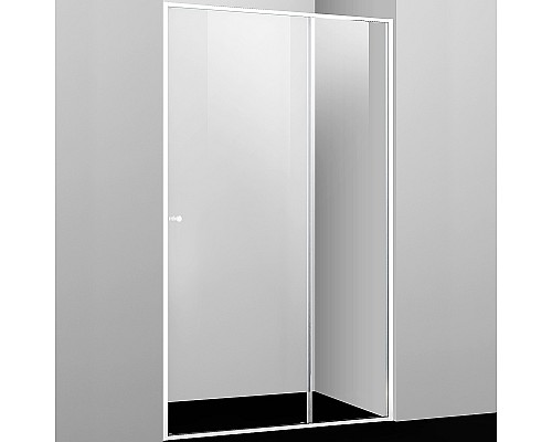 Душевая дверь WasserKRAFT Rhin 110 44S13 профиль Белый стекло прозрачное