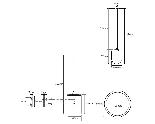 Ершик для унитаза Bemeta Omega 104913122 Хром