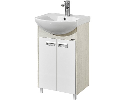 Тумба под раковину Aquaton Бекка PRO 50 1A210801BAC20 Белый Дуб сомерсет