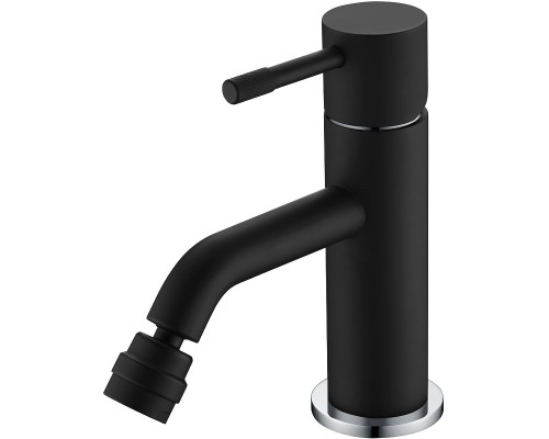 Смеситель для биде Boheme Uno 466-BCR Черный матовый Хром