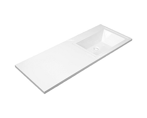 Раковина Эстет Даллас 130 R ФР-00002167 над стиральной машиной Белая