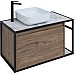 Тумба под раковину Aquanet Nova Lite Loft 90L 261660 подвесная Дуб рустикальный