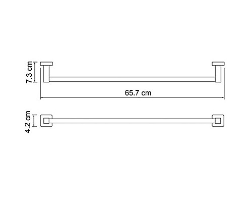 Полотенцедержатель WasserKRAFT Dill K-3930 Хром