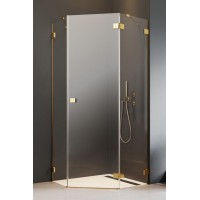 Душевая дверь Essenza Pro PTJ Gold 57x200 прозрачное 6 мм левая 1/2