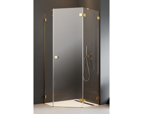 Душевая дверь Essenza Pro PTJ Gold 57x200 прозрачное 6 мм левая 1/2