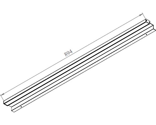 Светильник De Aqua Алюминиум 90 261789 Черный матовый