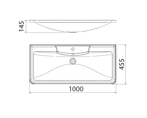 Раковина Florentina Аллегро 100 10.020.01000.001 Белая