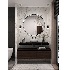 Столешница прямая Armadi Art Flat NERO MARQUINA 1210x460x70