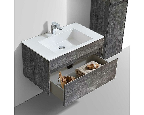 Тумба под раковину Vincea Chiara 80 VMC-2C800GS подвесная G.Stone