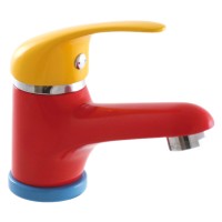 Смеситель для раковины Rav Slezak Seina Junior SAJ026.5 красный с желтым и синим