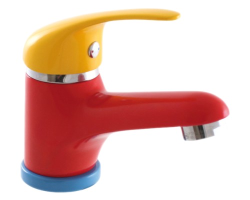 Смеситель для раковины Rav Slezak Seina Junior SAJ026.5 красный с желтым и синим