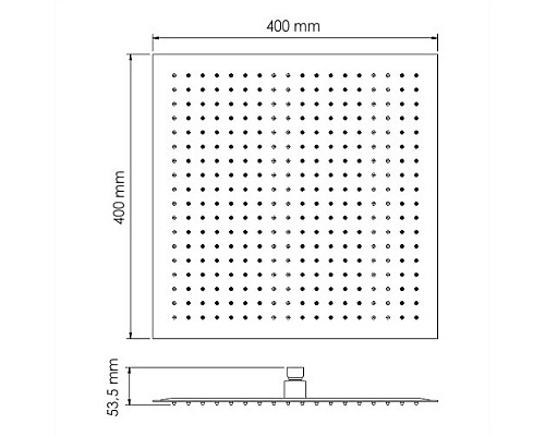 Верхняя душевая насадка WasserKRAFT A119