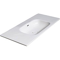 Столешница моноблок Armadi Art Vallessi 120 глянец белая керамика