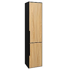 Шкаф пенал Runo Мальта 35 R 00-00001095 подвесной Дуб Черный