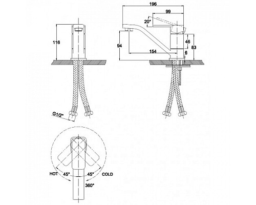 Смеситель для кухонной мойки KAISER Sonat 34010-1