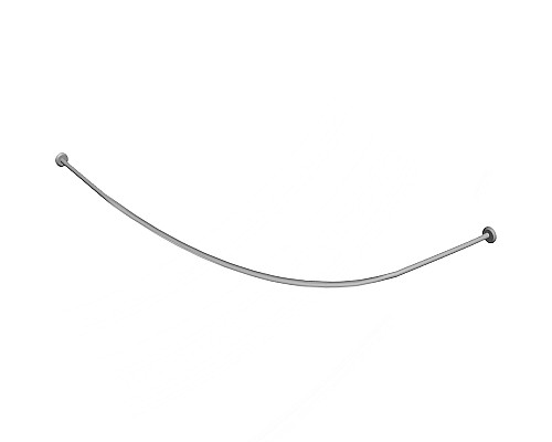 Карниз для ванны Relisan Tugatty Isabella 170х90 Гл000015142 Хром